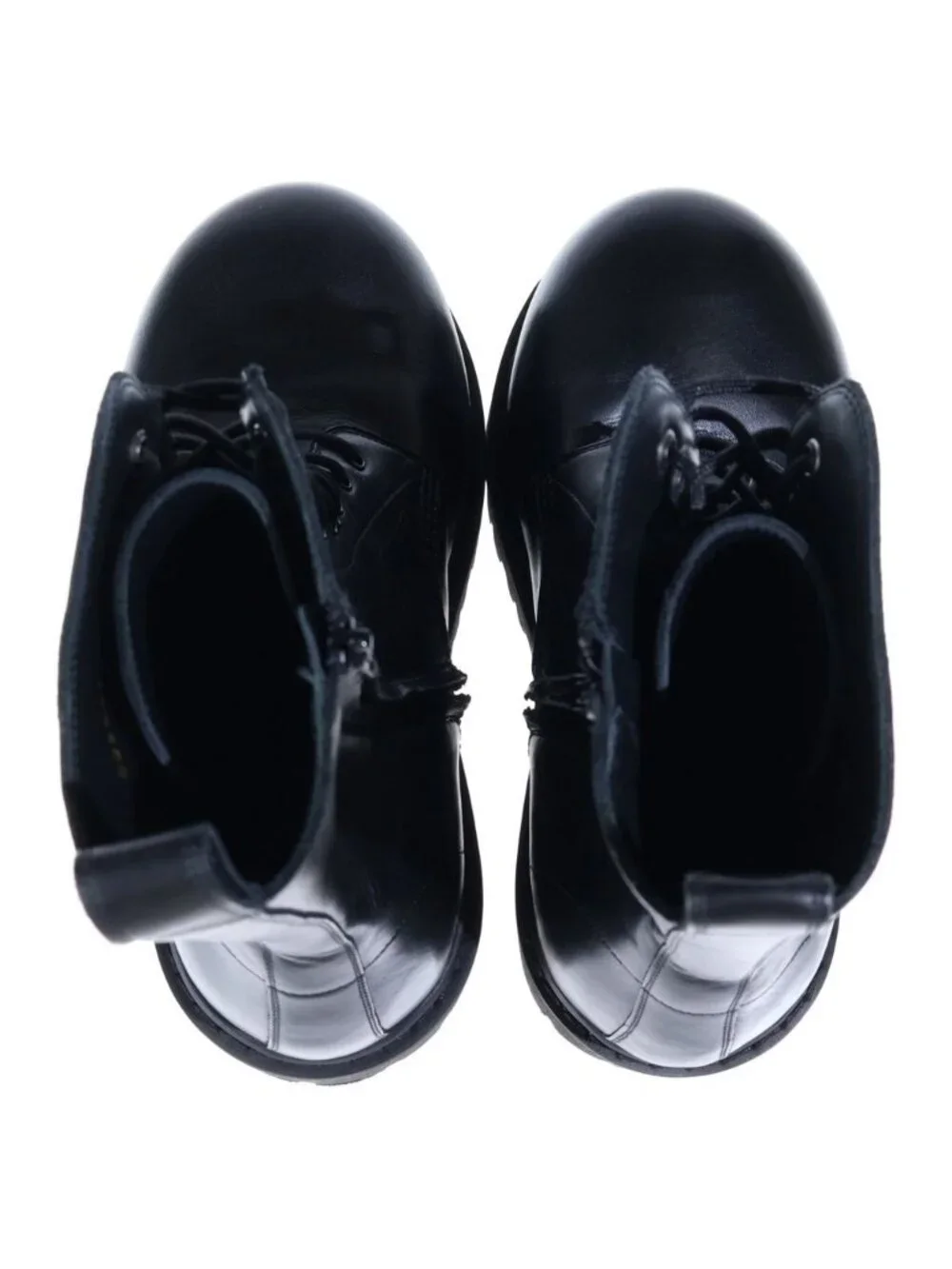 Balenciaga Stomper Lace-up Long Boots Black